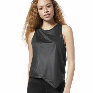 Reebok Studio Graphic Muskelshirt Damen - Schwarz - DE 780-YUS